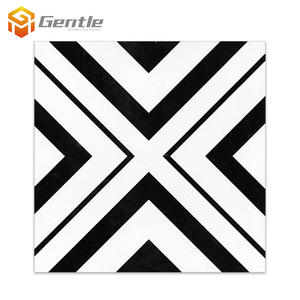 White mix black 200x200mm piastrelle decorative opache per pavimenti piastrelle in ceramica con motivo artistico - Product Image 1