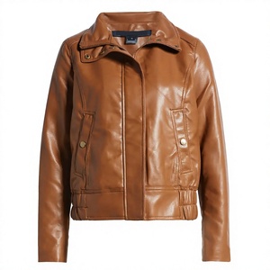 Chaqueta de Piel de Oveja para Mujer EVER GLOW de Alta Calidad con Acabado de Tela Satinada - Elegante, Transpirable, Ideal para Otoño e Invierno - Product Image 1