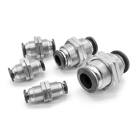 Raccord pneumatique MAXIWORLD PM 1/4" 1/2" filetage BSPT, connecteur rapide pour tube d'air de 6 mm et 8 mm
