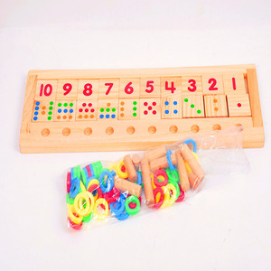 <span class=keywords><strong>Montessori</strong></span> in <span class=keywords><strong>legno</strong></span> accatastamento anelli di conteggio <span class=keywords><strong>giochi</strong></span> e smistamento giocattoli Puzzle per bambini e neonati - Product Image 3