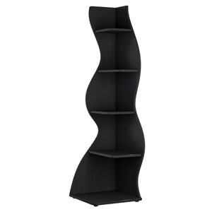 Mensola angolare, moderna libreria ad angolo a 5 livelli, elegante scaffale ad angolo per libreria con forma unica per l'home Office - Product Image 5