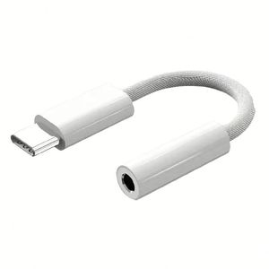 Nylon Braided 3.5mm to <b>Usb</b> C Earphone Adapter Cable Aux Audio Cable for Mobile Phones - Product Image 1