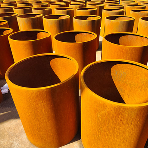 Maceta de Acero Corten, Maceta Grande de Metal para Árboles de Exterior, Macetas de Jardín - Product Image 3