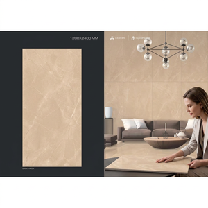 Baldosas de porcelana pulida clásica William Grey de 1200x2400 mm para pisos y encimeras de lujo, piedra sinterizada - Product Image 4