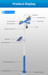 2025 New đa chức năng nông nghiệp nhà kính lorawan phần mềm Profesional Trạm thời tiết wifi với dữ liệu logger - Product Image 3