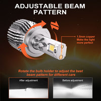 Ampoule de phare LED à faisceau haut/bas 6500K H3, montage universel 12V 110W/220W