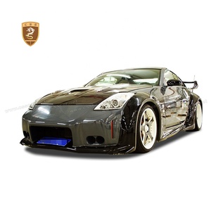 <span class=keywords><strong>Kit</strong></span> de Carrocería de Material FRP para <span class=keywords><strong>Nissan</strong></span> <span class=keywords><strong>350Z</strong></span>, Actualización a Estilo Vilside con Labio de Parachoques Delantero y Trasero, Faldón Lateral, Alerón y Ceja de Rueda - Product Image 4