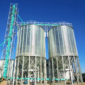 Зерно оцинкованный стальной силос для зерновых гранул пшеницы цены на силосы