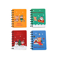 A7 Kerst Cartoon Papier Notitieboekje Dagboek Draagbaar Zakformaat Kantoor Kladblok voor Basisschoolleerlingen Klein Cadeau/Prijs