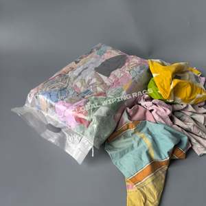 Trapos de tela 100% algodón de color claro, recuperados, para uso industrial, para limpieza de aceite, en bolsas de 5KG, 10KG, 25KG - Product Image 1