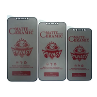 Protection d'écran anti-espion en céramique mate pour téléphone portable 15 Pro Max, ultra-fine, haute transparence, imperméable