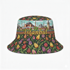 Cappello a Secchiello in Pelle con Logo Personalizzato Stampato, Souvenir Turistico di <span class=keywords><strong>Istanbul</strong></span>, Turchia, Vendita all'Ingrosso - Product Image 3