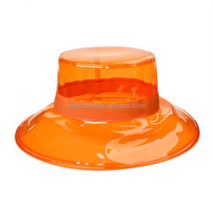 <span class=keywords><strong>Gorro</strong></span> de <span class=keywords><strong>pescador</strong></span> con Logo personalizado, ala grande, transpirable, Pvc, transparente, producto - Product Image 3