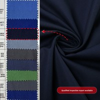 Doublure d'uniforme en tissu brocart bleu marine, mélange polyester-coton, entoilage tissé TC T80/C20 110x76, haute résistance à la décoloration