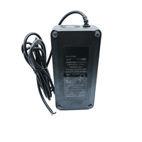 Adaptor Daya Desktop 12V 15V 24V, Colokan UK, Konektor DC 5.5*2.1mm/2.5mm yang Dapat Disesuaikan