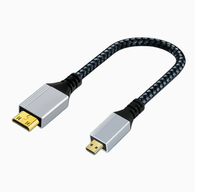 Câble haute définition Mini vers Micro pour la connexion de caméras, ordinateurs portables, caméscopes et moniteurs 4K 60Hz.