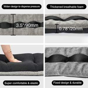 Sangle de guitare LEKATO 3,5 pouces large, rembourrée et épaisse en mousse, pour guitare basse et instruments lourds - Product Image 4