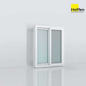 หน้าต่างบานเลื่อน uPVC Hoffen Trendy สีขาว ขนาด 120x110 พร้อมมุ้งลวด หน้าต่างกระจกแบบโมเดิร์น ขนาด 120x110 - Product Image 6