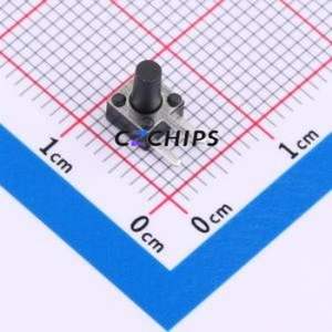 TC-1109EDA26070 Tactile Switch Through hole Component (THT) Switch Single Pole Single Throw Round Button 2.6N 7mm - Product Image 1