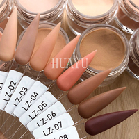 Couleurs de poudre de trempage dans un pot cosmétique Poudre acrylique Poudre d'immersion pour ongles 11 couleurs Gel organique clair Pigment acrylique
