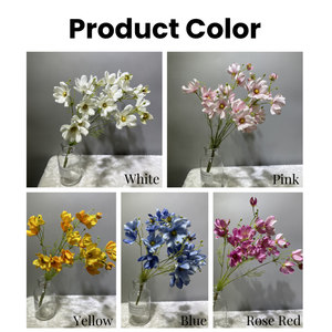 Fleurs artificielles en soie blanches et roses Galsang Cosmos Bipinnatus de haute qualité, 3 pièces/lot pour mariage, fête des mères, Pâques, Noël - Product Image 3