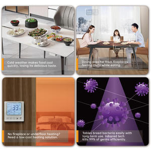 Mesa de Comedor Calefactada con Grafeno de la Serie Crystal Love |   Mesa de Piedra Inteligente con Control de Temperatura para Hogar y Restaurante - Product Image 3