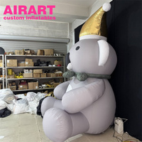 Mascotte Koala gonflable personnalisée avec gilet doré
