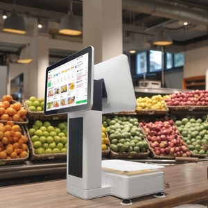 15.6inch hiển thị kép màn hình cảm ứng tiền mặt đăng ký thiết bị đầu cuối POS Máy Thanh toán phần mềm máy in quy mô phần cứng cho nhà hàng - Product Image 1