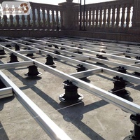 Base réglable en plastique pour le support de terrasse extérieur piédestal surélevé stable de plancher d'accès