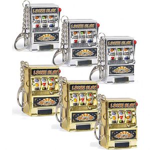 Porte-clés mini-machine à sous personnalisé avec poignée fonctionnelle, souvenirs de Las Vegas, cadeaux porte-bonheur jackpot, vente en gros - Product Image 1