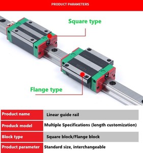 Rail de guidage linéaire HIWIN HGR15 HGR20 HGR25 HGR30 HGR35 HGR45 HGR55. .. rail linéaire et roulement linéaire - Product Image 2