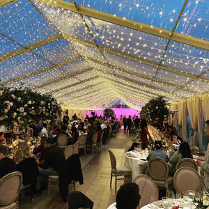 Tente de réception de mariage de grande taille 20x40m, toit double revêtement PVC, parois solides, imperméable quatre saisons, anti-UV, ignifuge, résistant au vent - Product Image 4