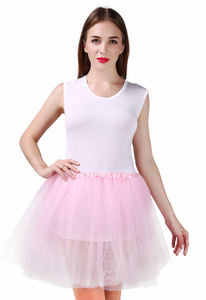 Nouvelle arrivée, jupes droites pour femmes de haute qualité, respirantes, 100% polyester, <span class=keywords><strong>jupe</strong></span> tutu en <span class=keywords><strong>tulle</strong></span> pour femmes - Product Image 3