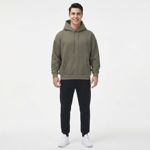 GYM PEOPLE Sweat à capuche en polaire pour hommes Sweat à capuche en polaire berbère à l'intérieur Sweat à capuche surdimensionné coupe ample Sweat à capuche ultra doux - Product Image 1