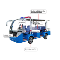 Navette électrique Tarion Hotel, 8 places, batterie lithium 72V, voiture de tourisme, vitesse maximale 30 km/h, autonomie 100-130 km, roue arrière