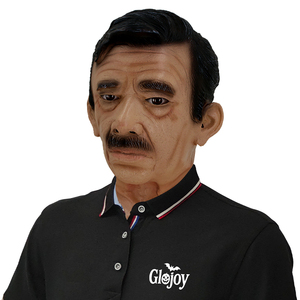 Masque en latex visage amusant de l'<span class=keywords><strong>oncle</strong></span> Moustache, accessoire de déguisement pour fête d'Halloween, jeu de rôle, coiffe de mascarade personnalisable - Product Image 6