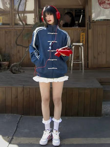 2025 <span class=keywords><strong>primavera</strong></span> autunno nuovi prodotti di vendita calda con collo alto giacca a fondo piatto giacca da <span class=keywords><strong>uomo</strong></span> con tasca larga - Product Image 5