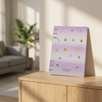 Reliure à 6 trous A5 en PP, couverture transparente, papier de rechange pour carnet, insert personnalisé