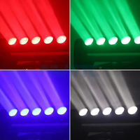 Barre de pixels ZY 6x40W+LED, gradation 16 bits, tension universelle, effets Tornado modulaires RGBW, DMX512 multifonctionnel, fluorescent pour discothèque
