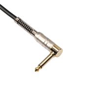 Câble audio plaqué or de haute qualité 6,3 mm-6,3 mm pour microphone/guitare/projecteur
