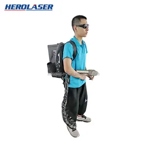 Herolaser 200w Fiber backpack laser cleaning machine for Metal Rust Remover Derusting with handle