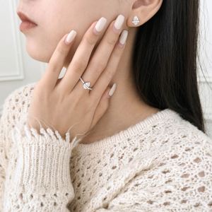 Dylam Tiny Cute Design <b>Fine</b> Jewelry Small 925 Silver 5A Zirconia Sparkle Pear Shape <b>Stud</b> <b>Earrings</b> for Everyday Wear for Women - Product Image 2