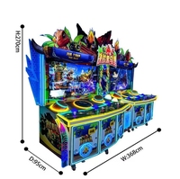 Machine de jeu d'arcade pour six joueurs adultes avec fonction de combat en ligne, machine de divertissement sur le thème de la Somalie