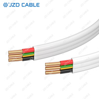 Câble plat TPS certifié SAA JZD OEM/ODM, 2 ou 3 conducteurs, 1,5 mm et 2,5 mm, norme australienne, câble intégré RV, câble TPS