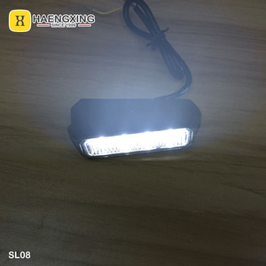 Nhấp nháy đèn PC tIR ống kính 12V Xe tải động cơ cảnh báo hổ phách 4 LED khẩn cấp nhấp nháy ánh sáng cho xe - Product Image 5
