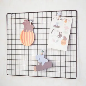 Home Decor Grid Fotowand Decoratieve Muur Opknoping Zwarte Draad Muur Grid Voor Slaapkamer