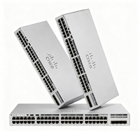 Switch Gestionado Cisco Catalyst C9200L-48P-4X-E Original de 48 Puertos PoE+ Gigabit con 4 Enlaces Ascendentes SFP+ de 10G, Switch Gestionado de Capa 3