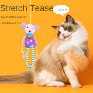 İnteraktif Esneme Oyuncağı Kedi Nanesi İçeren Esnek Tasarım Eller Serbest Kedi Oyuncakları İç Mekan Kedileri İçin Oyun - Product Image 1