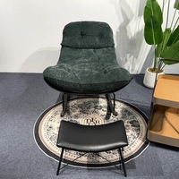 Chaise à bascule moderne en tissu chenille doux, fauteuil inclinable paresseux, canapé individuel – Offre Spéciale