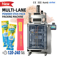 Machine d'emballage automatique multi-voies pour sachets de 6 voies, pour poudre de limonade instantanée et de thé à l'hibiscus